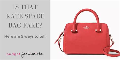 how to recognize a fake kate spade bag|is kate spade surprise authentic.